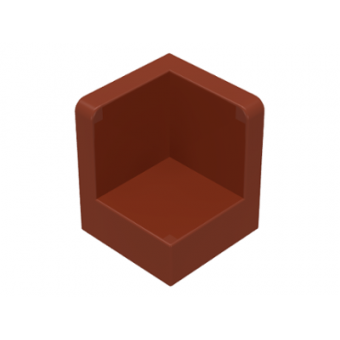 paneel 1x1x1 hoek reddish brown